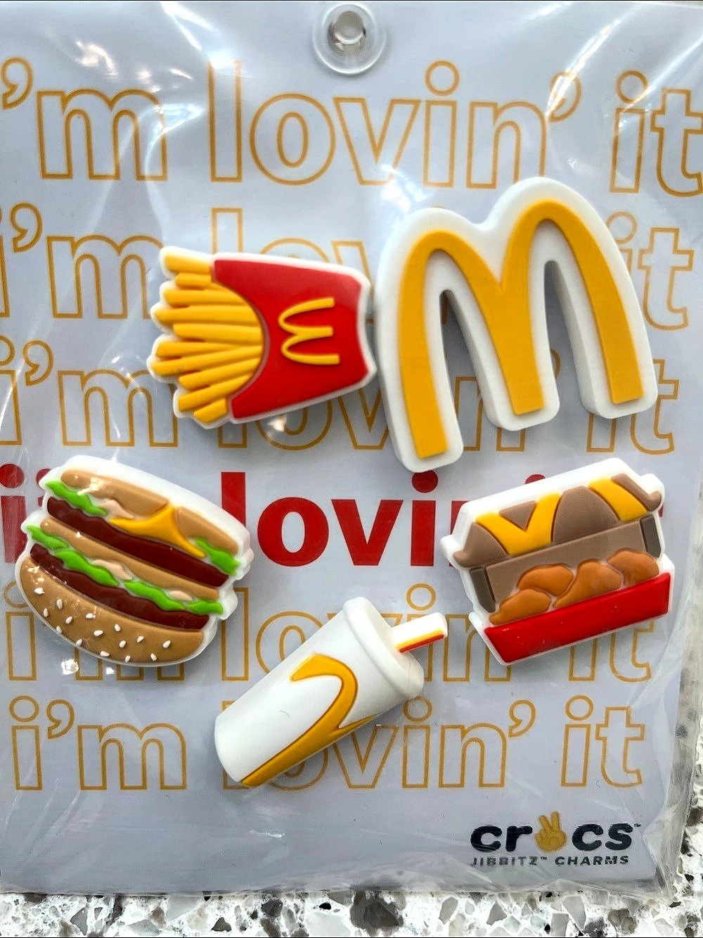 crocs McDonald's x Crocs Jibbitz Charms 5-Piece Jibbitz Charms Set NWT